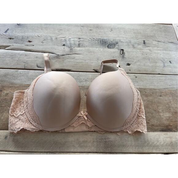 Victoria's Secret Praline Beige 34B Dream Angels Push Up Bra VS - Picture 1 of 2